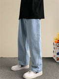 Autumn Men's Cozy Floor-Length Classic All Match Jeans