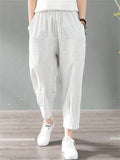 Vertical Stripe Summer Girls Hip Pants