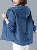 Corduroy Autumn Winter Short Female Jackets