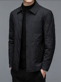 Autumn Winter Dad's Middle Aged And Elderly High Quality Men's Coats