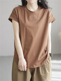 Essential Summer Pullover Simple Daily Wear Shirts For Women