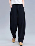 Fashion Oversized Retro Lantern Female Pants