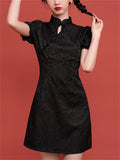 Chinese Cheongsam Style Dress For Young Lady