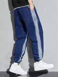 Casual Contrast Color Ankle Banded Pants