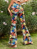 Women's Sexy Floral Flared Pants for Summer