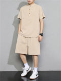 Men's Summer Vintage Cotton Linen Outfits