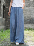 Women's Silk Soft Comfy Silk Floor-Length Pants