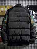 Men's Cool Guan Yu Printed Winter Street Coat