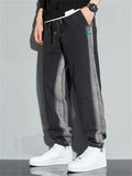 Casual Contrast Color Ankle Banded Pants