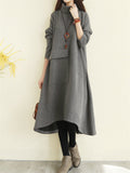 Women's Elegant High Necked Long Sleeve Winter Dress