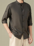 Cissot Casual Button Up Cotton Linen Shirts