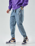 Streetwear Cozy Elastic Denim Cloth Jeans for Men