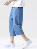 Cotton Linen Fashion Simple Straight Leg Men's Pants