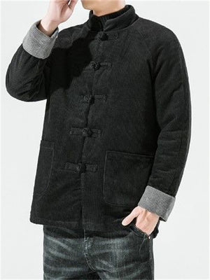 Men's Chinese Style Traditional Corduroy Coats