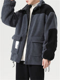 Male Newest Splice Lamb Cashmere Cozy Cotton Coats