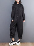 Cool Long Sleeve Cargo Jumpsuits for Women