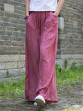 Women's Silk Soft Comfy Silk Floor-Length Pants