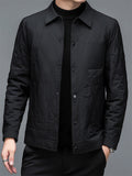 Autumn Winter Dad's Middle Aged And Elderly High Quality Men's Coats