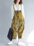 Cute Fashion Printed Denim Jumpsuits