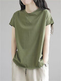 Essential Summer Pullover Simple Daily Wear Shirts For Women