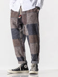 Winter Thick Loose Plaid Woolen Pants